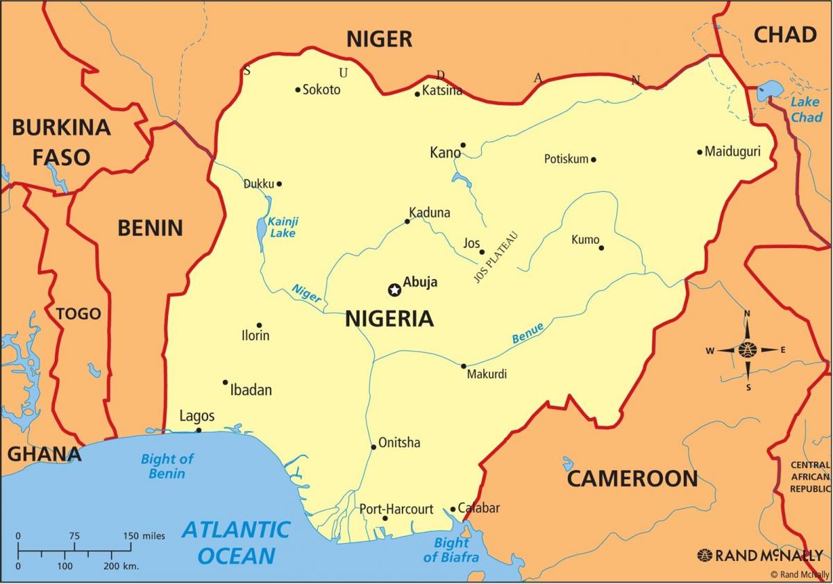 в Нигерии карте