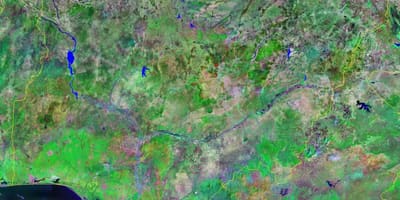 Карта Нигерии горы