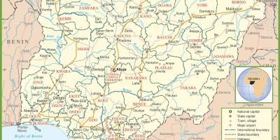 Полная карта Нигерии