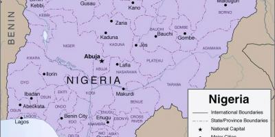 Карта подробная Нигерии